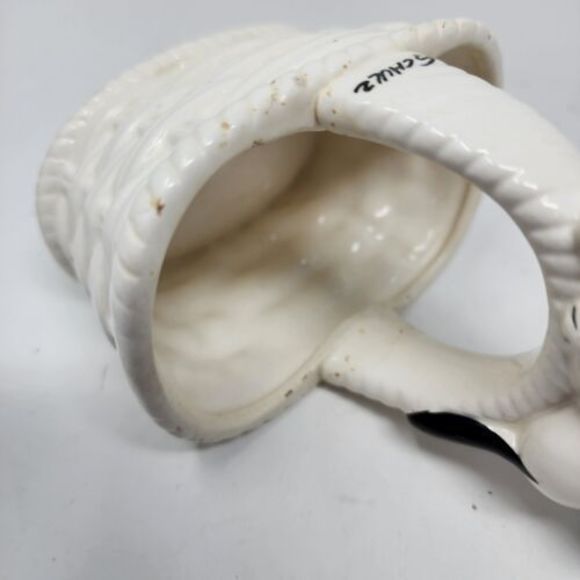 Vintage United Features Peanuts Snoopy Ceramic Basket Schulz Made In Japan 1958 - Picture 7 of 13